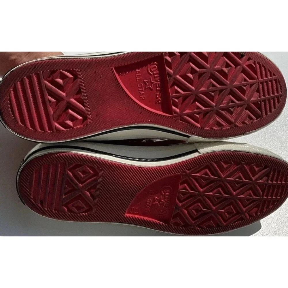 Converse Chuck 70 Ox Men’s Sz 8.5 Red White Patent 162442C RARE